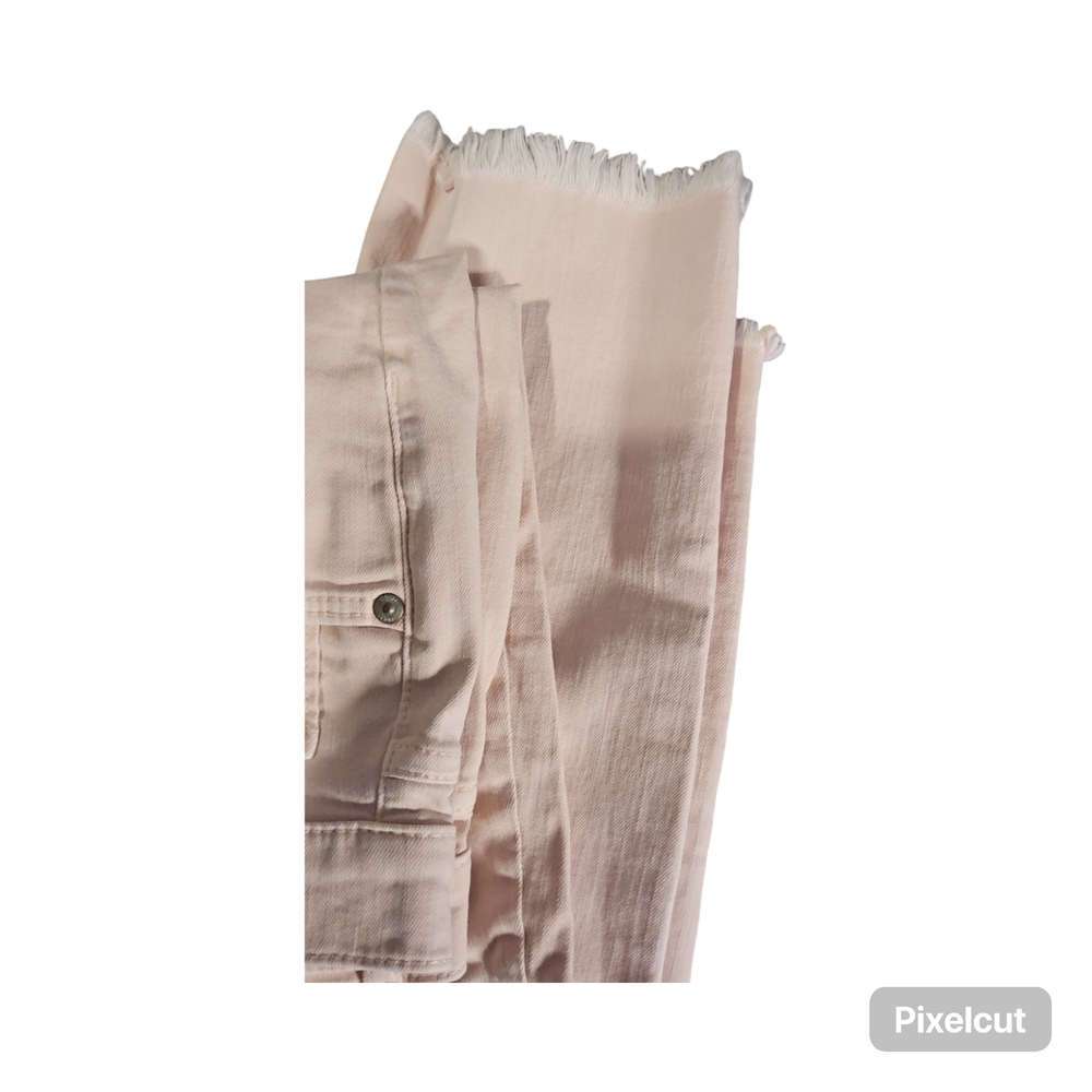 1 Preloved EUC Size 28 LOFT Pink Ankle Cropped Jeans - Picture 3 of 9